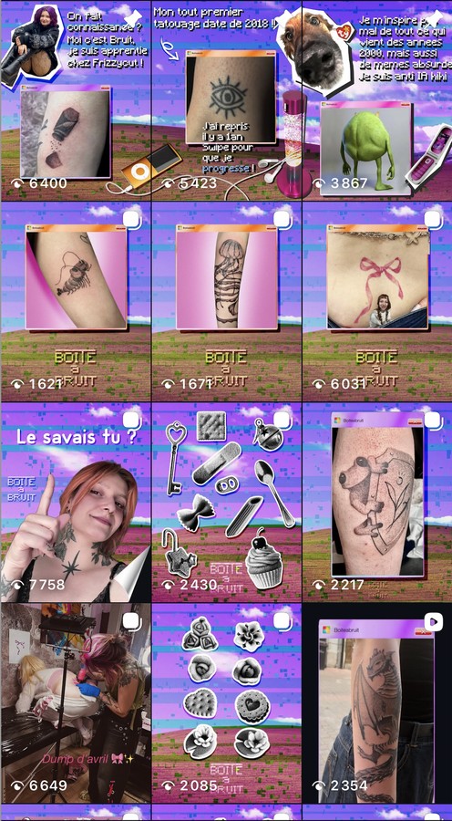 Aperçu du feed Instagram de Boîte à Bruit